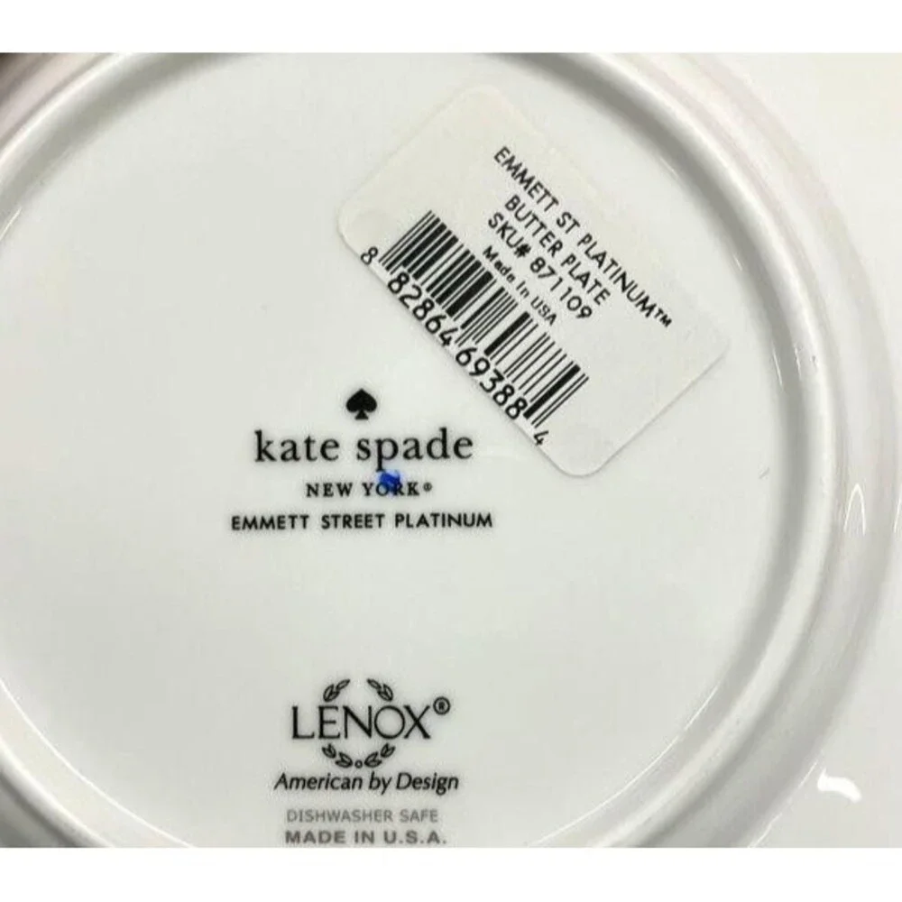 Kate Spade Lenox Emmett Street Platinum 5 Piece Dinner Set